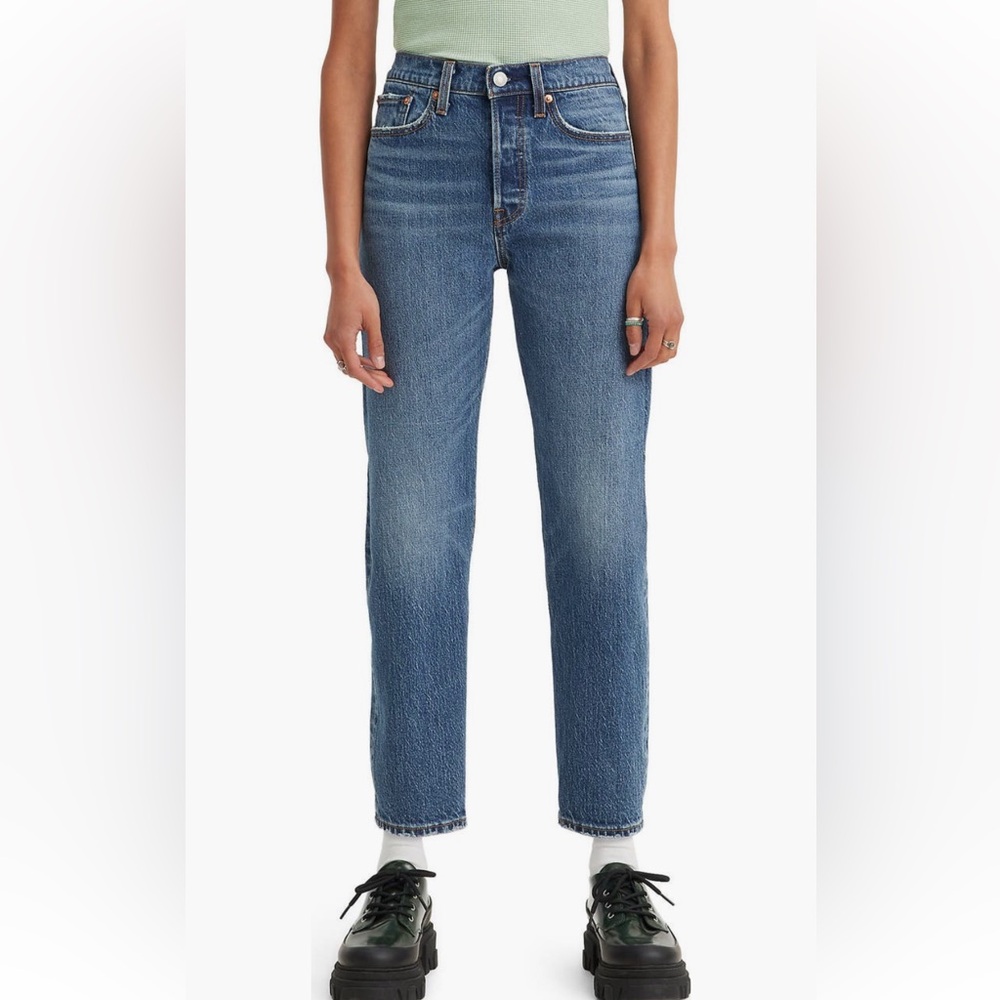 Levi’s Premium Wedgie Straight Jeans, Medium Blue, 26